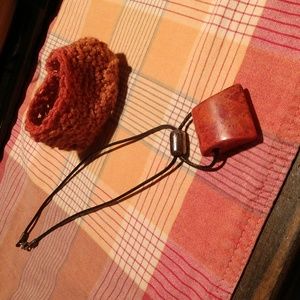 Silpada red sponge coral necklace